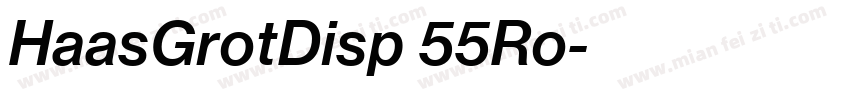 HaasGrotDisp 55Ro字体转换